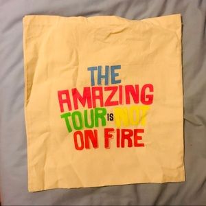 DAN&PHIL THE AMAZING TOUR IS NOT ON FIRE TOTE BAG
